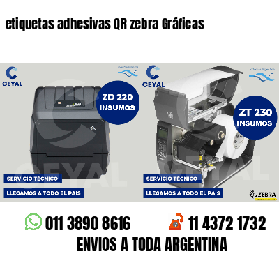 etiquetas adhesivas QR zebra Gráficas