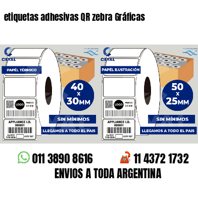 etiquetas adhesivas QR zebra Gráficas