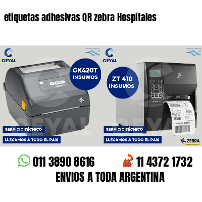 etiquetas adhesivas QR zebra Hospitales