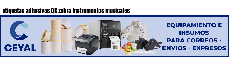 etiquetas adhesivas QR zebra Instrumentos musicales