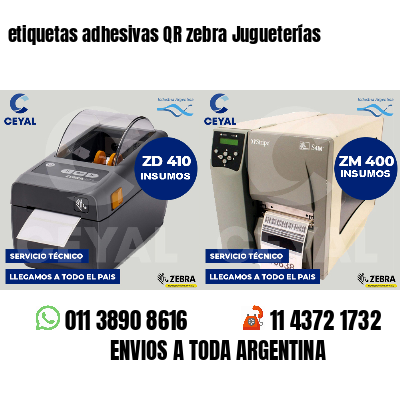 etiquetas adhesivas QR zebra Jugueterías