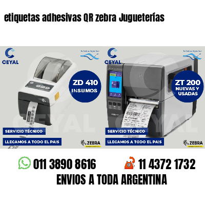 etiquetas adhesivas QR zebra Jugueterías