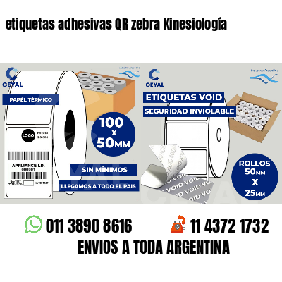etiquetas adhesivas QR zebra Kinesiología