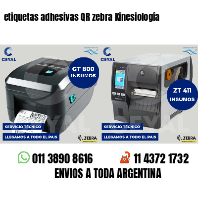 etiquetas adhesivas QR zebra Kinesiología