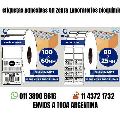 etiquetas adhesivas QR zebra Laboratorios bioquímicos