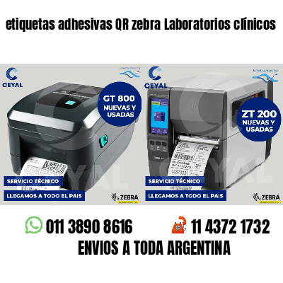 etiquetas adhesivas QR zebra Laboratorios clínicos