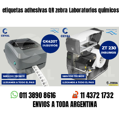etiquetas adhesivas QR zebra Laboratorios químicos