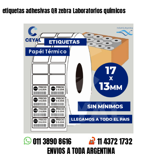 etiquetas adhesivas QR zebra Laboratorios químicos
