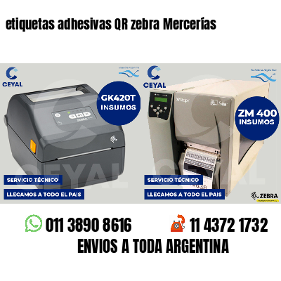 etiquetas adhesivas QR zebra Mercerías