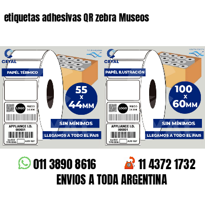 etiquetas adhesivas QR zebra Museos