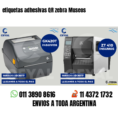 etiquetas adhesivas QR zebra Museos