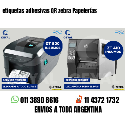 etiquetas adhesivas QR zebra Papelerías