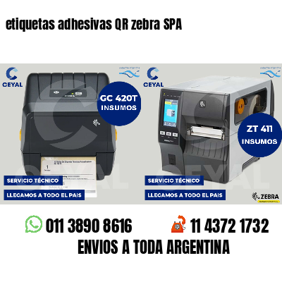 etiquetas adhesivas QR zebra SPA