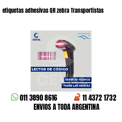 etiquetas adhesivas QR zebra Transportistas