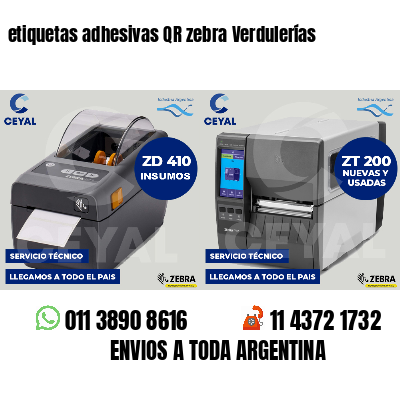 etiquetas adhesivas QR zebra Verdulerías