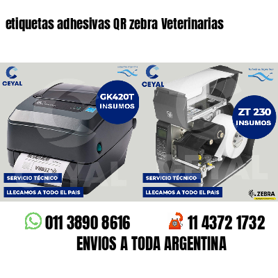 etiquetas adhesivas QR zebra Veterinarias