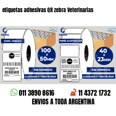 etiquetas adhesivas QR zebra Veterinarias