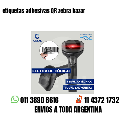 etiquetas adhesivas QR zebra bazar