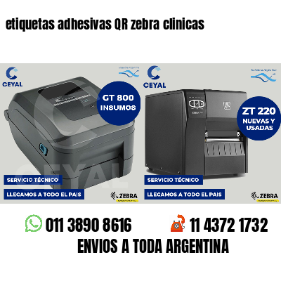 etiquetas adhesivas QR zebra clinicas