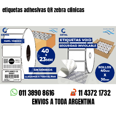etiquetas adhesivas QR zebra clinicas