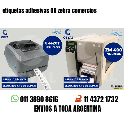 etiquetas adhesivas QR zebra comercios