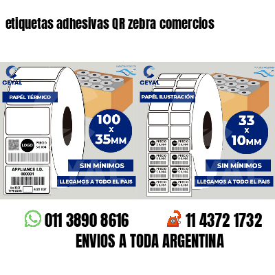 etiquetas adhesivas QR zebra comercios