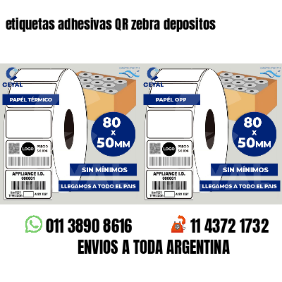 etiquetas adhesivas QR zebra depositos