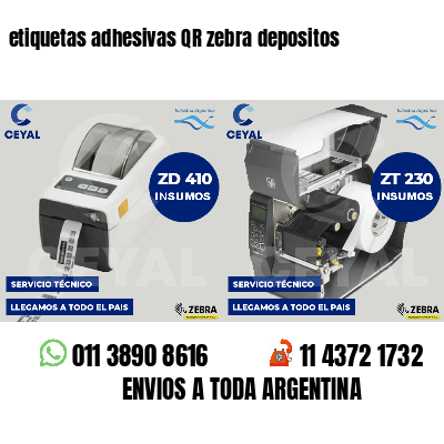 etiquetas adhesivas QR zebra depositos