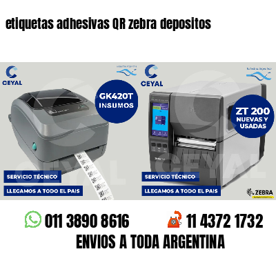 etiquetas adhesivas QR zebra depositos