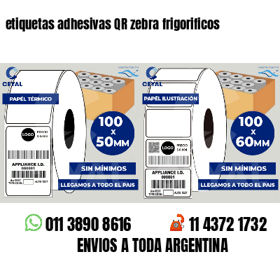 etiquetas adhesivas QR zebra frigorificos