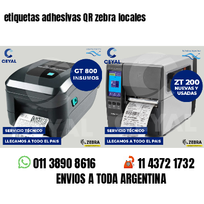 etiquetas adhesivas QR zebra locales