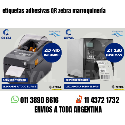 etiquetas adhesivas QR zebra marroquinería