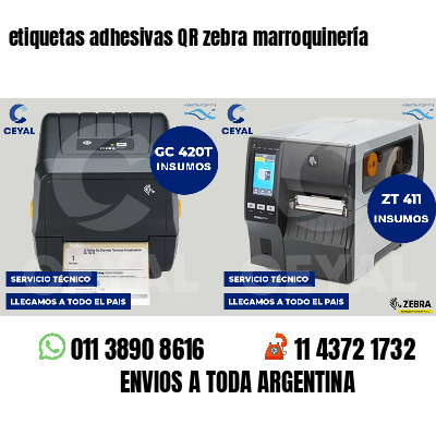 etiquetas adhesivas QR zebra marroquinería
