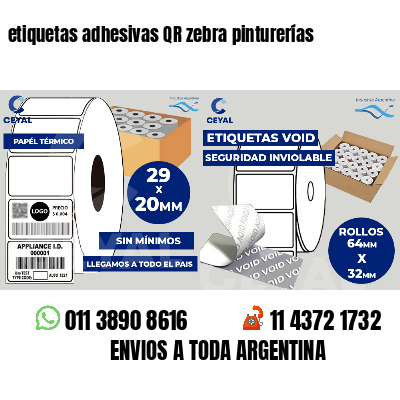 etiquetas adhesivas QR zebra pinturerías