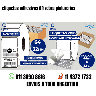etiquetas adhesivas QR zebra pinturerías