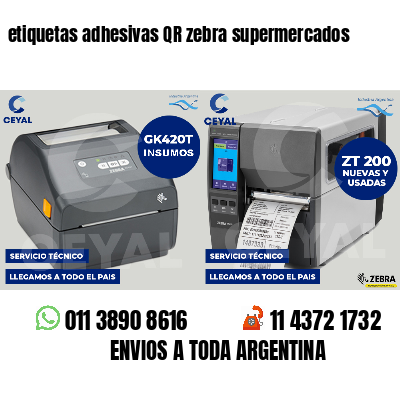 etiquetas adhesivas QR zebra supermercados