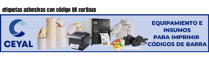 etiquetas adhesivas con código QR cortinas