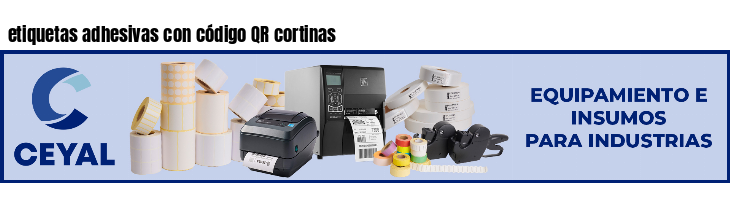 etiquetas adhesivas con código QR cortinas