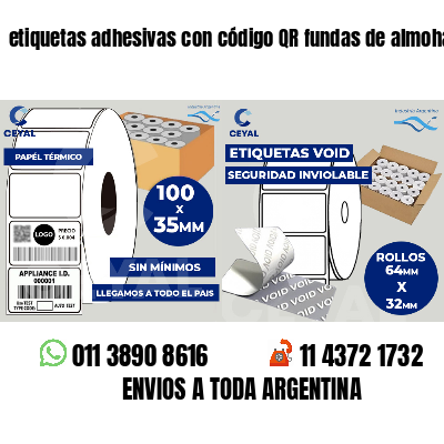 etiquetas adhesivas con código QR fundas de almohadas