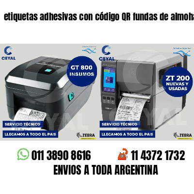 etiquetas adhesivas con código QR fundas de almohadas