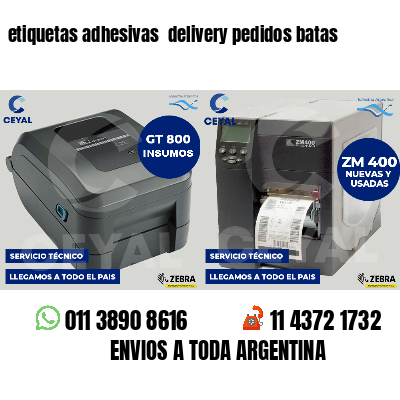 etiquetas adhesivas delivery pedidos batas