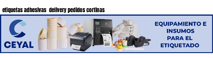 etiquetas adhesivas delivery pedidos cortinas