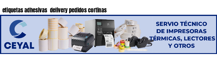 etiquetas adhesivas delivery pedidos cortinas