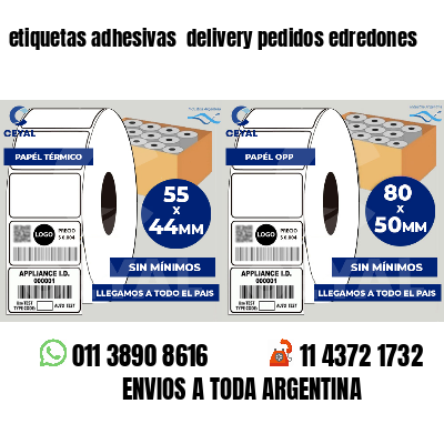 etiquetas adhesivas  delivery pedidos edredones