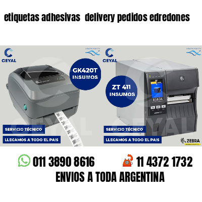 etiquetas adhesivas delivery pedidos edredones