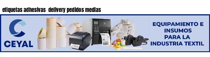 etiquetas adhesivas delivery pedidos medias