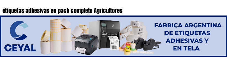 etiquetas adhesivas en pack completo Agricultores