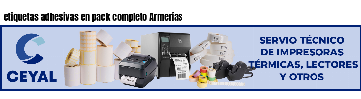 etiquetas adhesivas en pack completo Armerías
