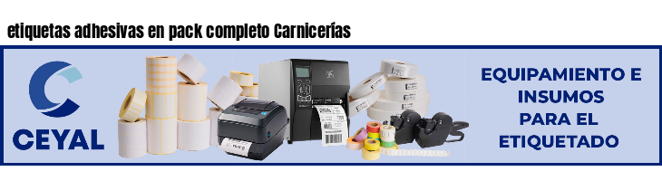 etiquetas adhesivas en pack completo Carnicerías
