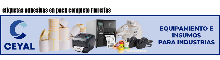 etiquetas adhesivas en pack completo Florerías